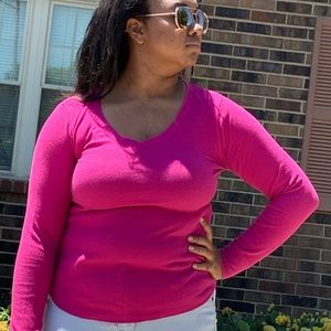 Pink long sleeve shirt